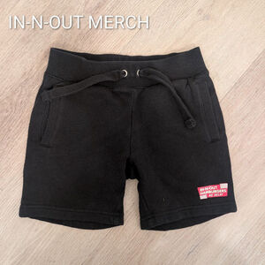 Boys In-N-Out Merch Black & Red Logo Shorts Size 4